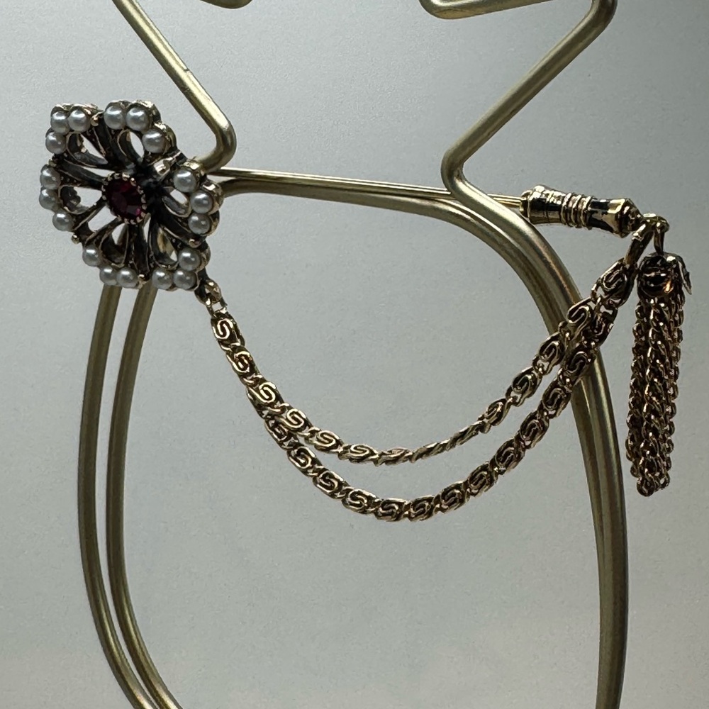 Sarah Coventry Vtg floral stick pin - Picture 6 of 7